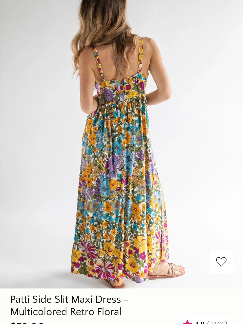 Natural Life - Patti Side Slit Maxi Dress - Picture 2 of 3